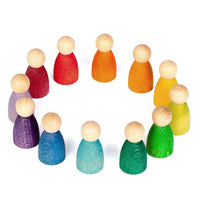 Grapat Twelve Nins Wooden Peg People