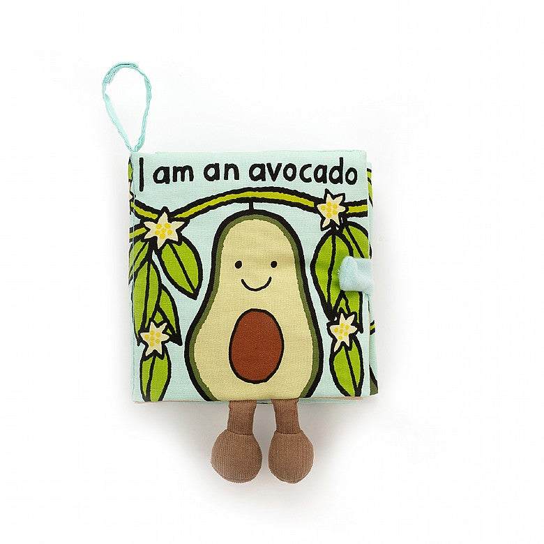 Jellycat I Am an Avocado Fabric Book - RETIRED