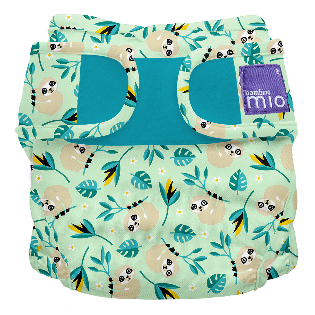 Bambino Mio Miosolo Classic Cloth Diaper - Swinging Sloth, One Size (8-35  Lbs)