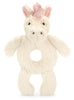 Jellycat Bashful Unicorn Ring Rattle