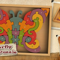 BEGIN AGAIN TOYS BUTTERFLY A-Z PUZZLE