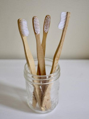 Mariposah Bamboo Toothbrushes 4 pk