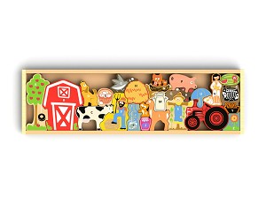 Begin Again Toys The Farm A-Z Puzzle & Playset